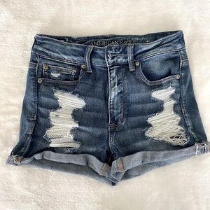 American Eagle High-Waisted Denim Shorts